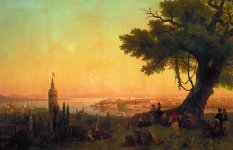 View of Istanbul in evening light Ivan Konstantinovich Aivazovsky, 1846.jpg View of Istanbul in evening light Ivan Konstantinovich Aivazovsky, 1846.jpg