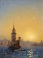 Kız Kulesi (Leander's Tower) on the Bosphorus, Istanbul Ivan Konstantinovich Aivazovsky oil o...jpg Kız Kulesi (Leander's Tower) on the Bosphorus, Istanbul Ivan Konstantinovich Aivazovsky oil o...jpg