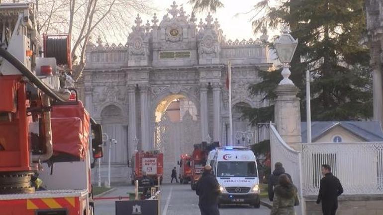 Dolmabahçe Sarayındaki marangozhanede yangın