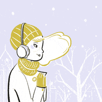 Snow Day GIF by Caroline Attia Studio