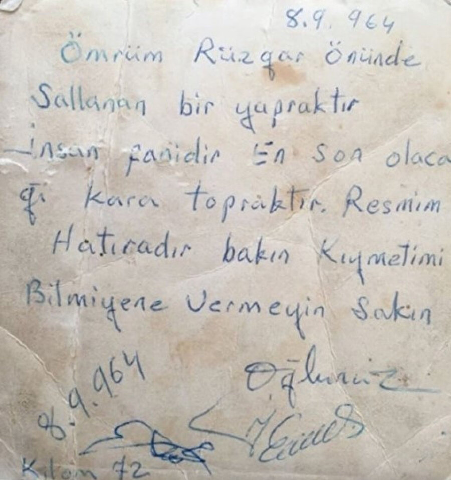Söz uçar yazı kalır misali yollanan fotoğraflar vardır, insanı hüzne boğar.